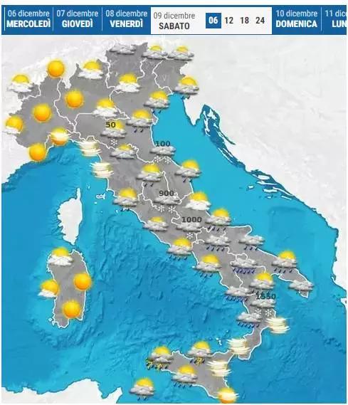 2023年8月意大利有暴雨吗?意大利英语天气情况-图2 2023年8月意大利有暴雨吗?意大利英语天气情况-图2