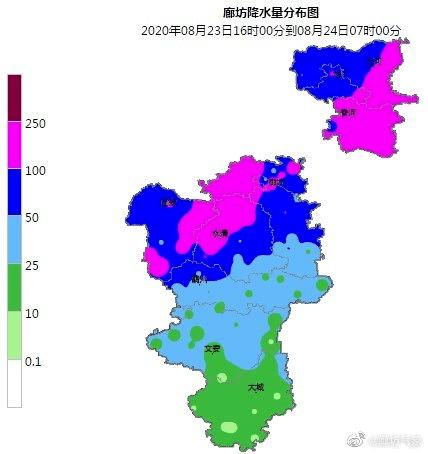 廊坊地区有泄洪的计划吗？固安最近天气情况