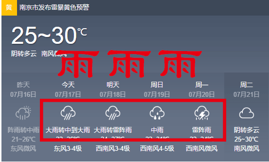 南京是梅雨天气吗?今天南京天气情况-图2 南京是梅雨天气吗?今天南京天气情况-图2