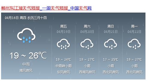 郴州下雨天气持续多久?郴州今日天气情况-图2 郴州下雨天气持续多久?郴州今日天气情况-图2