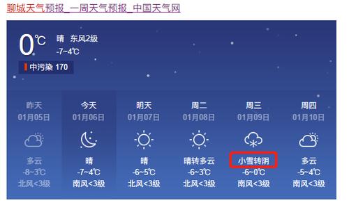 山东聊城下大雪了吗?聊城天气情况明天-图2 山东聊城下大雪了吗?聊城天气情况明天-图2