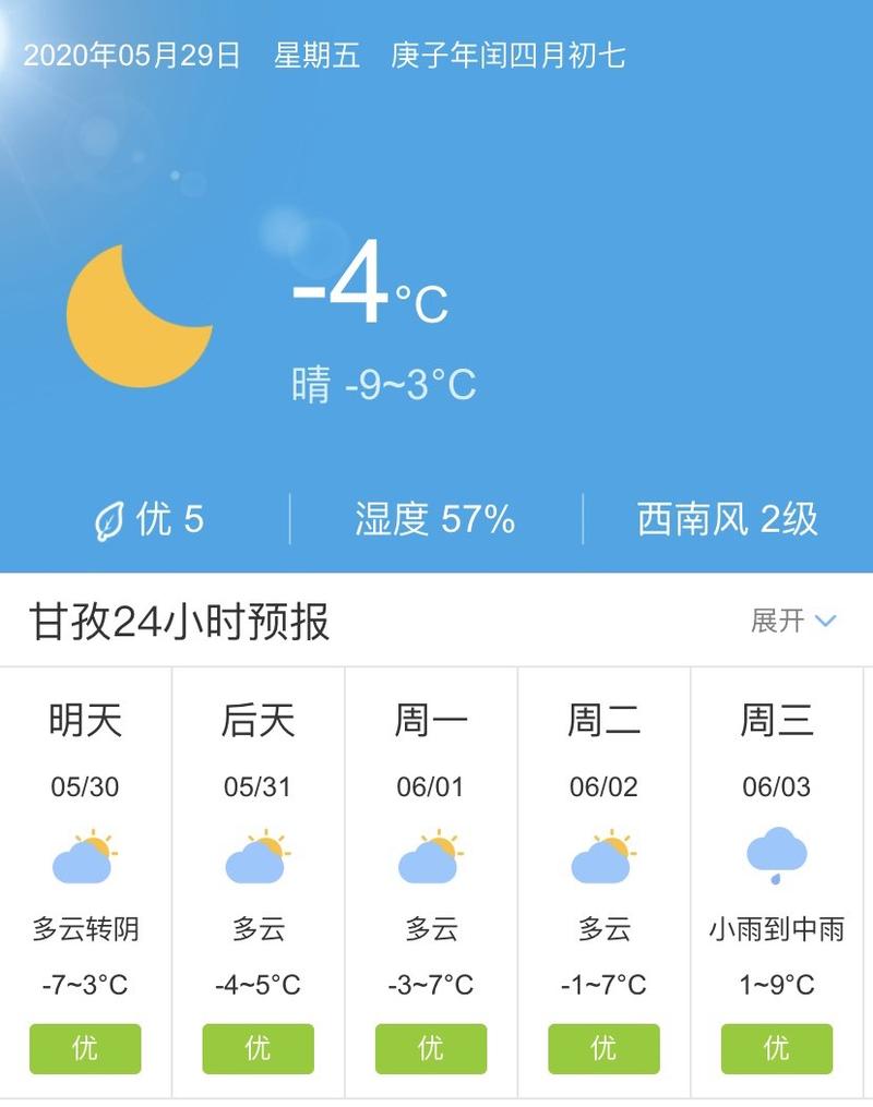 甘孜天气几月份最好？甘孜的天气情况