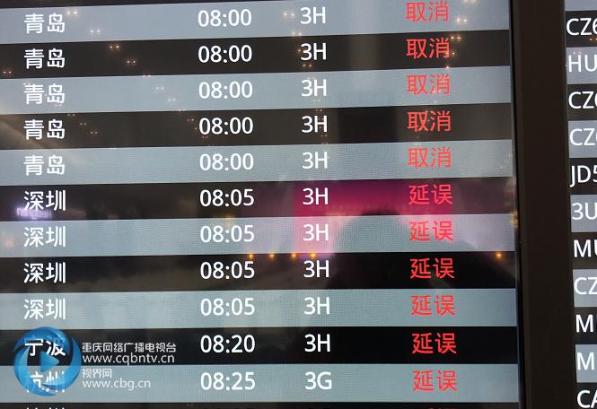 到重庆的飞机和动车都停了吗?重庆机场天气情况-图2 到重庆的飞机和动车都停了吗?重庆机场天气情况-图2