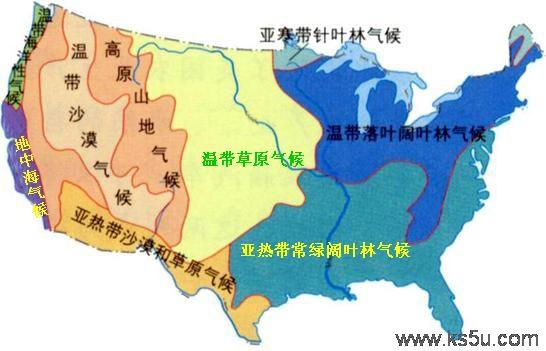 美国地理:美国有部分区域处于热带或亚热带吗?国际城市天气情况-图2 美国地理:美国有部分区域处于热带或亚热带吗?国际城市天气情况-图2