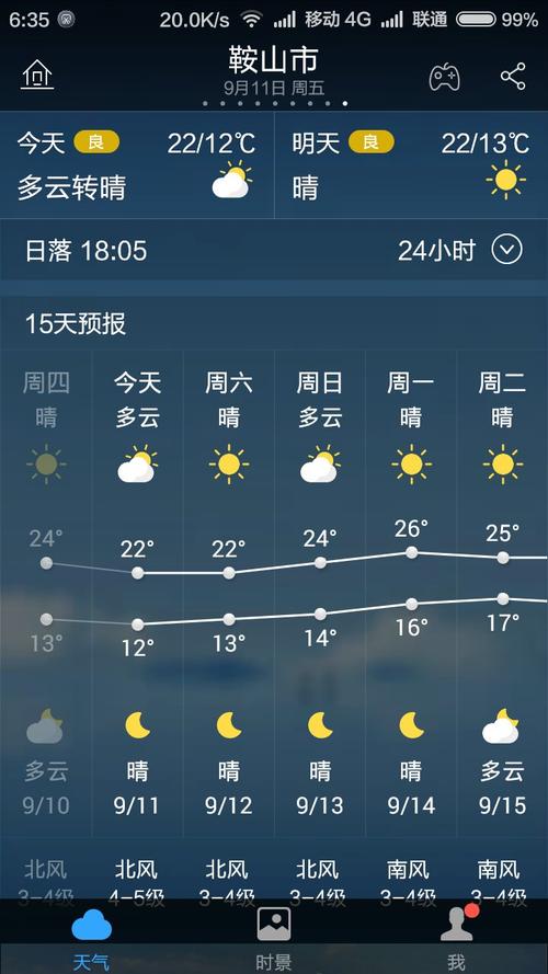 鞍山天气适合穿什么衣服？今天鞍山天气情况