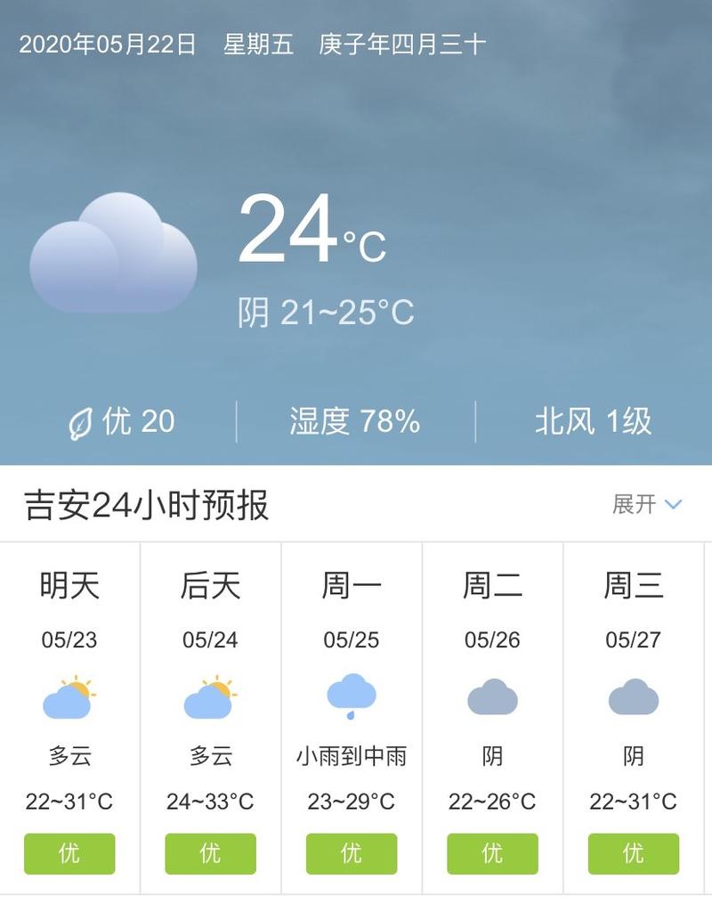 武功山气候？吉安进来天气情况