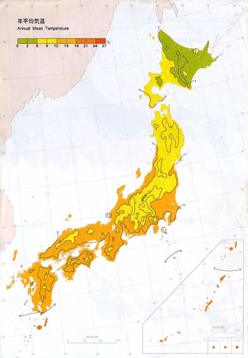 日本气候分布最广的特点？日本冲绳天气情况