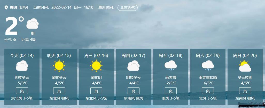 冬天聊城最冷天气是多少度啊?的聊城的天气情况-图3 冬天聊城最冷天气是多少度啊?的聊城的天气情况-图3