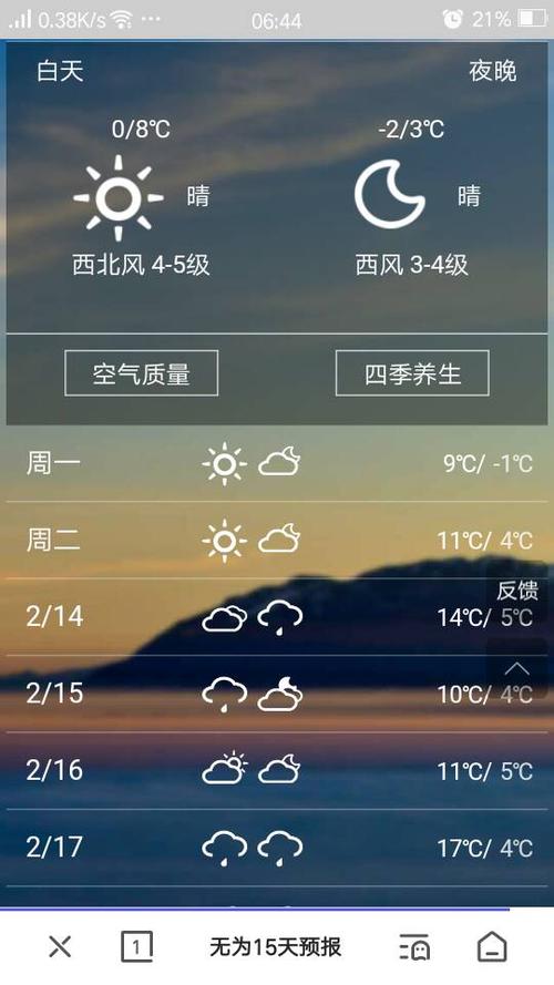 无为的天气最近10有雨吗？无为本周天气情况