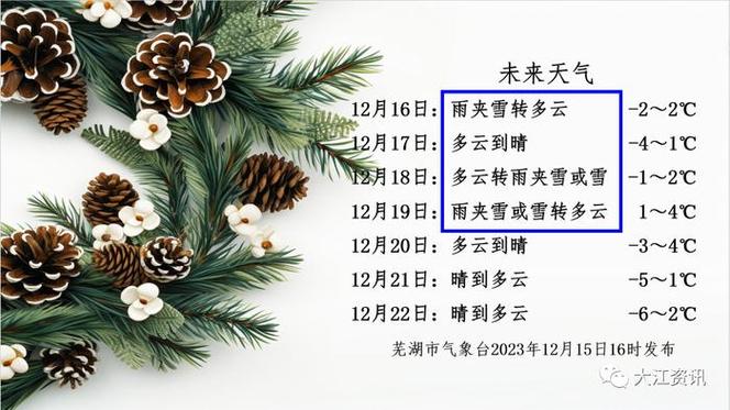 2022年12月芜湖有雪吗?后天芜湖的天气情况-图3 2022年12月芜湖有雪吗?后天芜湖的天气情况-图3