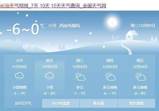 长治2012年冬季气温?2012年全国天气情况-图2 长治2012年冬季气温?2012年全国天气情况-图2