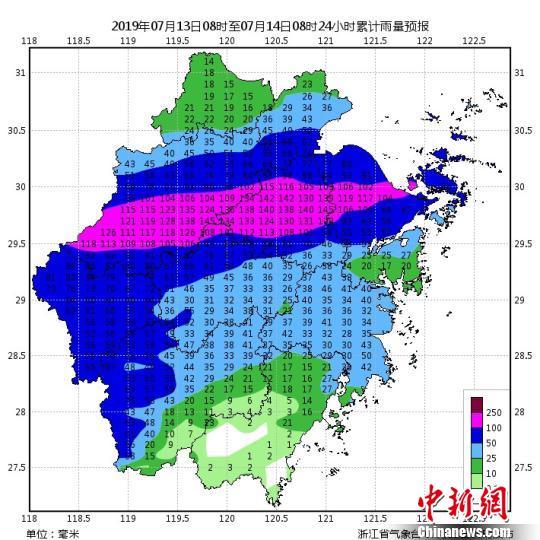 浙江全年各月降雨量？浙江12号天气情况