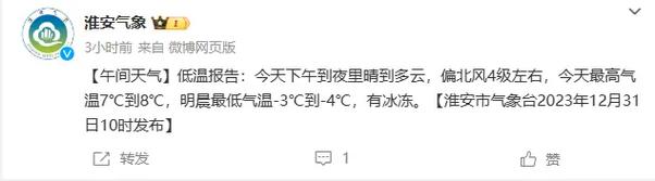 2024年淮安会下雪吗?历年淮安冬季天气情况-图3 2024年淮安会下雪吗?历年淮安冬季天气情况-图3