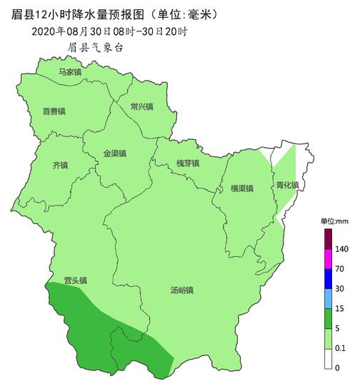 眉县有几个镇？明天蔡家坡的天气情况