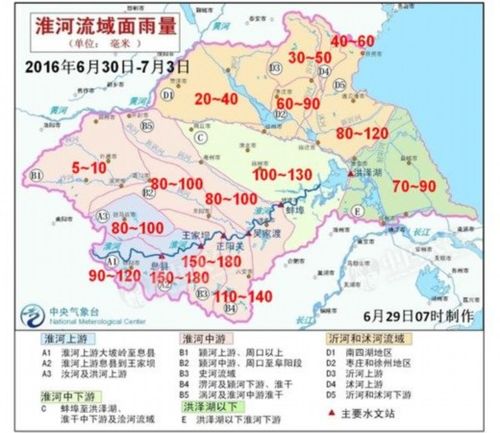 江淮流域经纬度？江淮流域未来天气情况