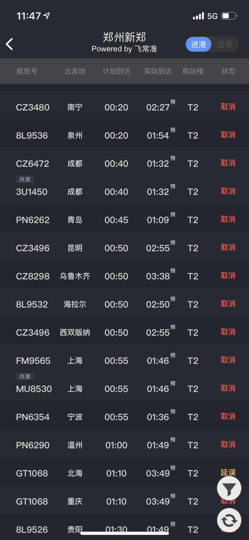 新郑机场今天天气影响飞机升降吗？机场的实时天气情况