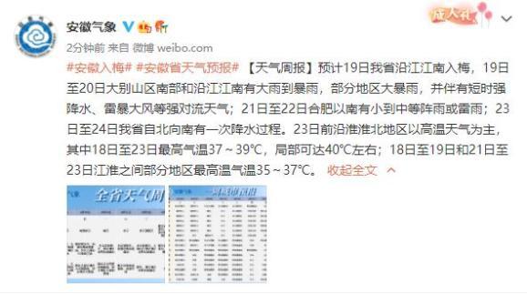 2021年衢州梅雨季节?衢州20号天气情况-图2 2021年衢州梅雨季节?衢州20号天气情况-图2