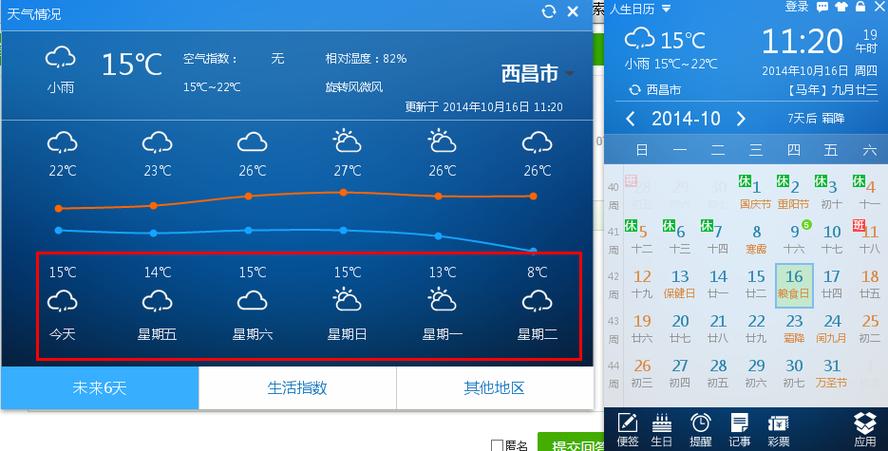西昌10月份天气情况？西昌21日天气情况