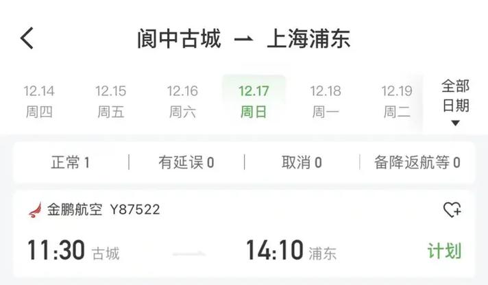 阆中古城机场多久试飞?阆中17号天气情况-图1 阆中古城机场多久试飞?阆中17号天气情况-图1