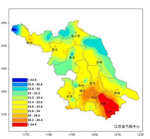 江苏有几个季风气候区？江苏全省的天气情况