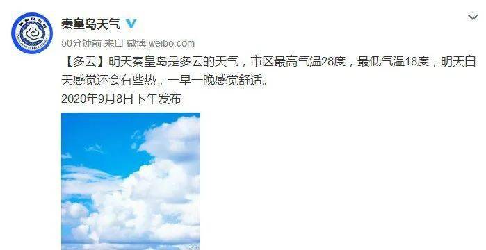 现在秦皇岛的天气适合穿什么衣服？22号秦皇岛天气情况