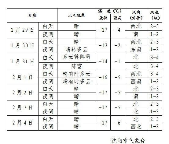 沈阳天气未来三天有雪吗?去年春节沈阳天气情况-图3 沈阳天气未来三天有雪吗?去年春节沈阳天气情况-图3