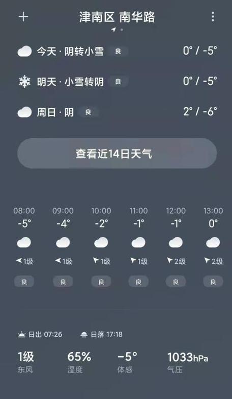 天津津南区下雪停课吗?明天津南天气情况-图3 天津津南区下雪停课吗?明天津南天气情况-图3