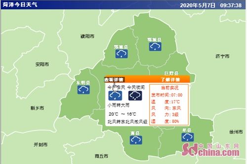 今天菏泽24小时天气?菏泽明天天气情况-图2 今天菏泽24小时天气?菏泽明天天气情况-图2
