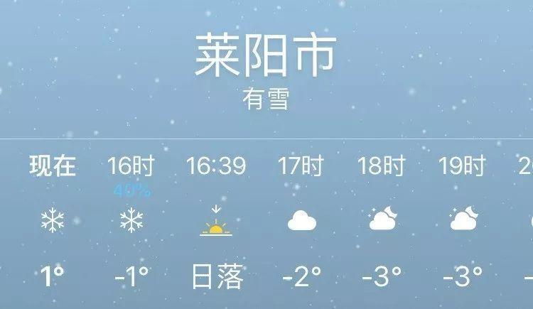 莱阳下雪吗？山东莱阳天气情况