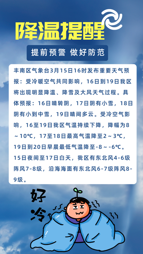 唐山丰南下了多厚的雪？今天丰南的天气情况