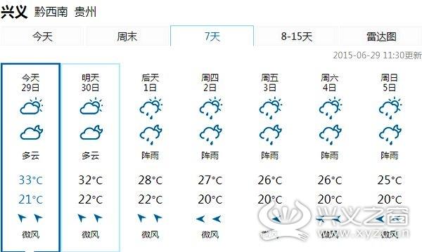 兴义各月气候？贵州兴义的天气情况