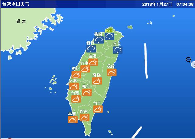 台湾中部气候？基隆市天气情况