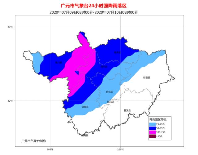 2020年广元降雨量？广元下周天气情况
