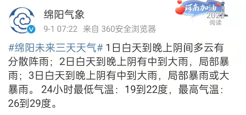 9月10号了为什么绵阳还这么闷热?绵阳9号天气情况-图2 9月10号了为什么绵阳还这么闷热?绵阳9号天气情况-图2